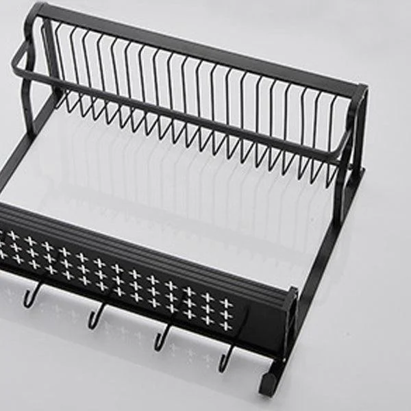 Black / Sliver Bathroom Accessory Aluminum Hardware Set Bath Shelf -Bathlova