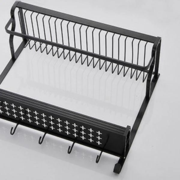 Black / Sliver Bathroom Accessory Aluminum Hardware Set Bath Shelf -Bathlova