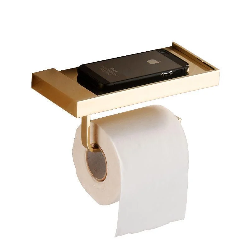 Brass Finished Bathroom Toilet Paper Holder Roll -Bathlova