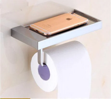 Brass Finished Bathroom Toilet Paper Holder Roll -Bathlova