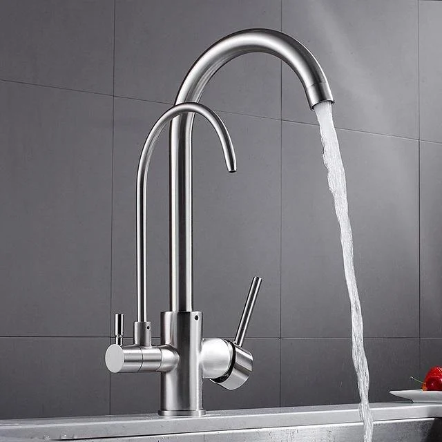 Brass Multifunction Three Ways Kitchen Pull Out Tap Sink Mixer Tap For Kitchen -Bathlova