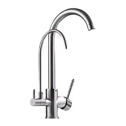 Brass Multifunction Three Ways Kitchen Pull Out Tap Sink Mixer Tap For Kitchen -Bathlova