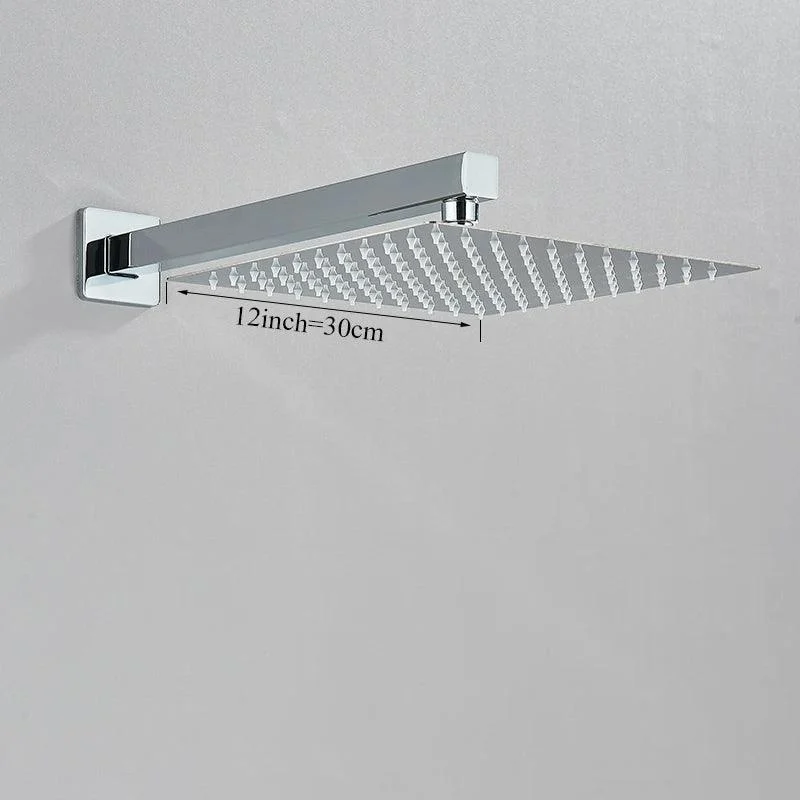 Brass Shower Head 8/10/12inch Tap Concealed In-wall Installation Shower System -Bathlova