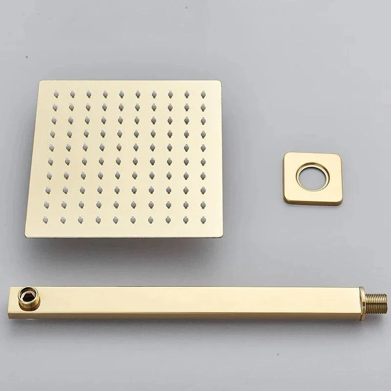 Brass Shower Head 8/10/12inch Tap Concealed In-wall Installation Shower System -Bathlova