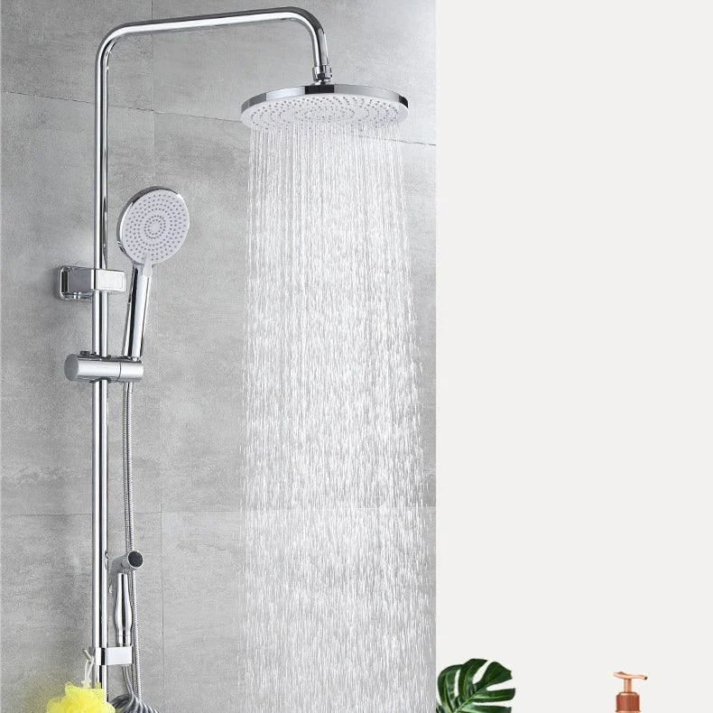 Brass Shower System Temperature Control Wall Mounted Shower Combo with Valve -Bathlova