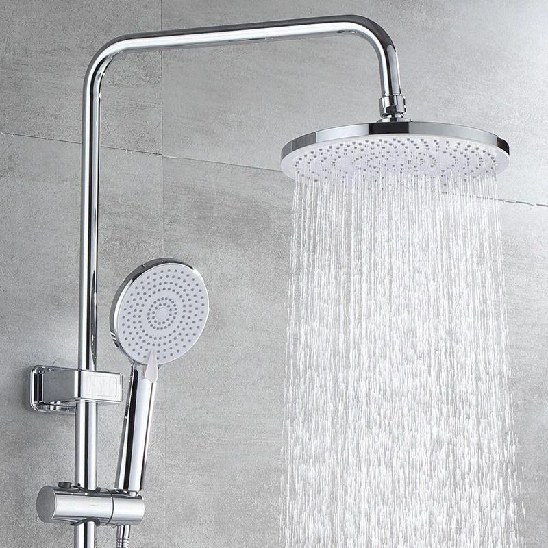 Brass Shower System Temperature Control Wall Mounted Shower Combo with Valve -Bathlova