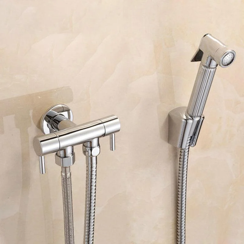 Brass Toilet Portable Hand Held Bidet Shower Spray Bidet Tap Set -Bathlova