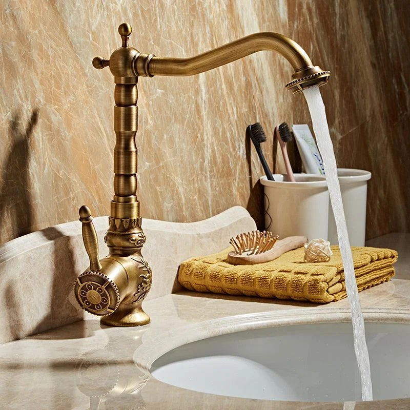 Brass Traditional Wide Spread Bathroom Tap Lever Lavatory Tap -Bathlova