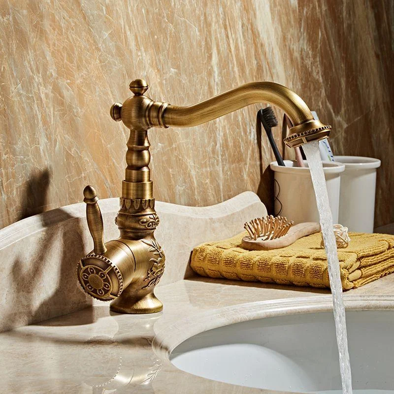 Brass Traditional Wide Spread Bathroom Tap Lever Lavatory Tap -Bathlova