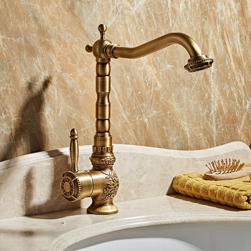 Brass Traditional Wide Spread Bathroom Tap Lever Lavatory Tap -Bathlova