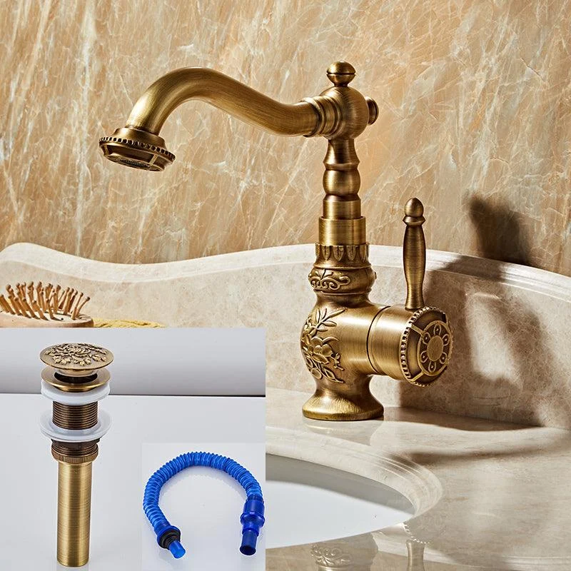 Brass Traditional Wide Spread Bathroom Tap Lever Lavatory Tap -Bathlova