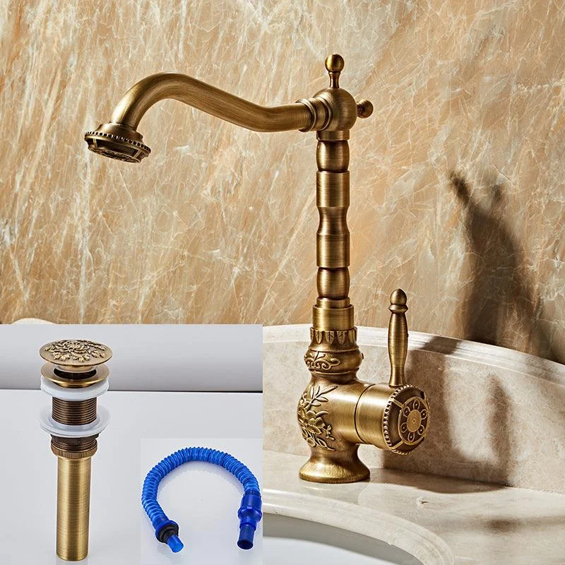 Brass Traditional Wide Spread Bathroom Tap Lever Lavatory Tap -Bathlova