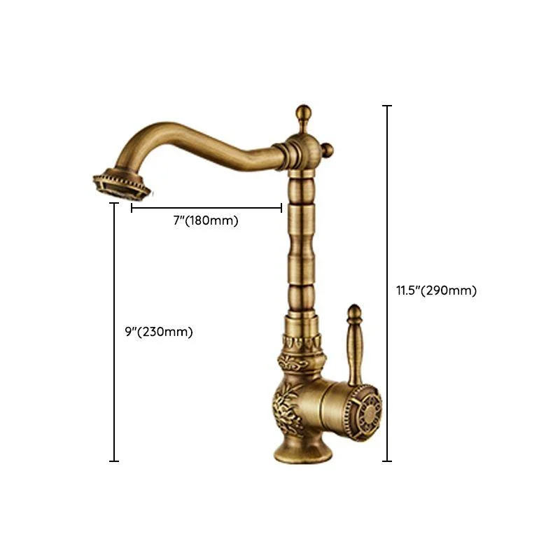 Brass Traditional Wide Spread Bathroom Tap Lever Lavatory Tap -Bathlova