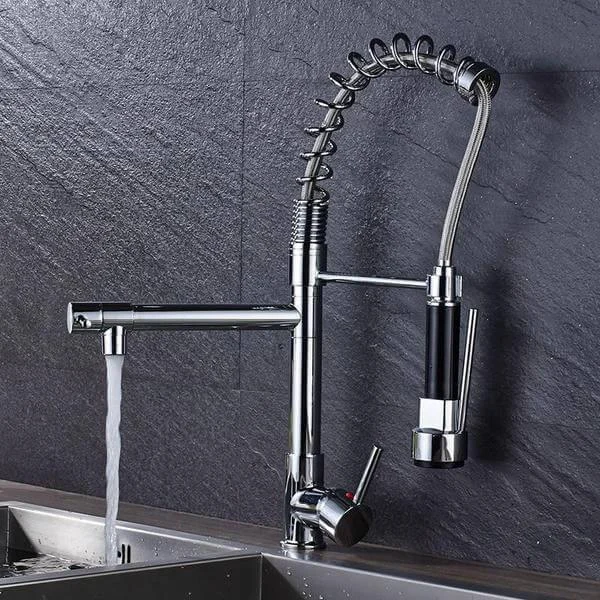 Carylon - LED Kitchen Spring Deck Mounted Tap -Bathlova