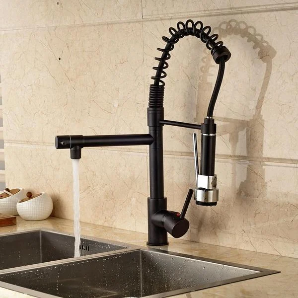 Carylon - LED Kitchen Spring Deck Mounted Tap -Bathlova