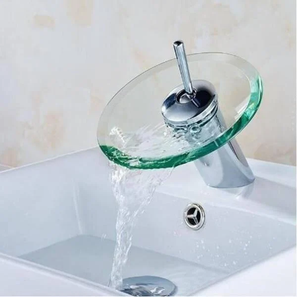 Cascada - Glass Waterfall Bathroom Tap -Bathlova