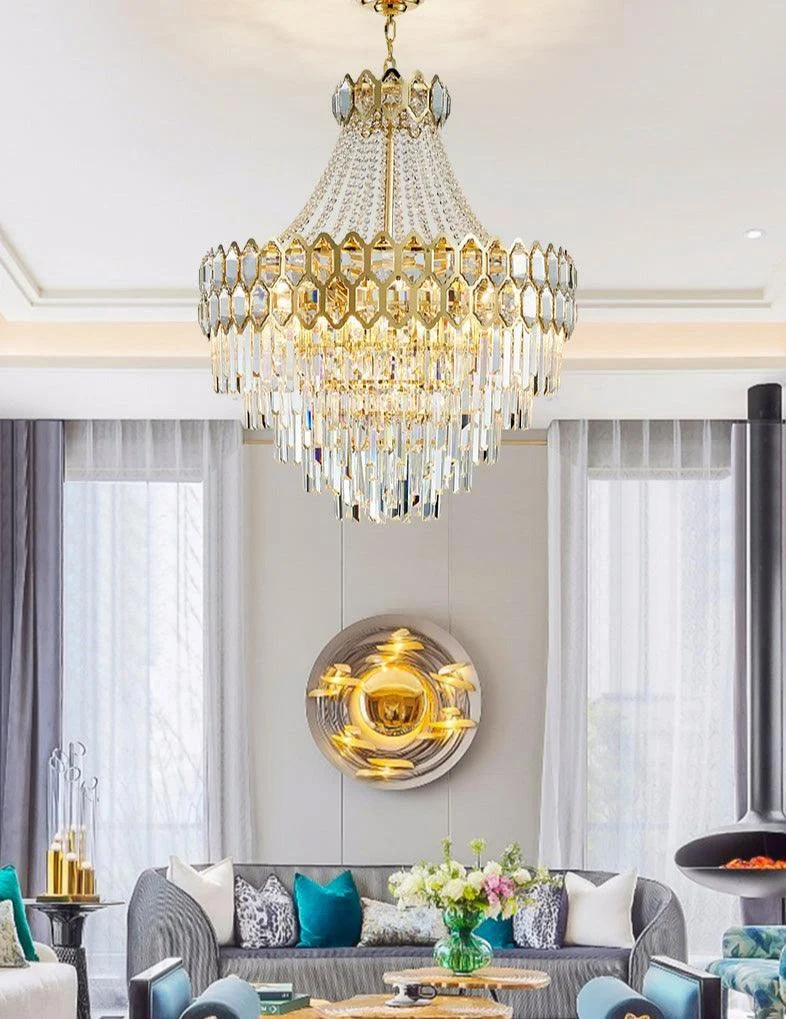 Caspian - Luxury Glass Crystal Chandelier -Bathlova