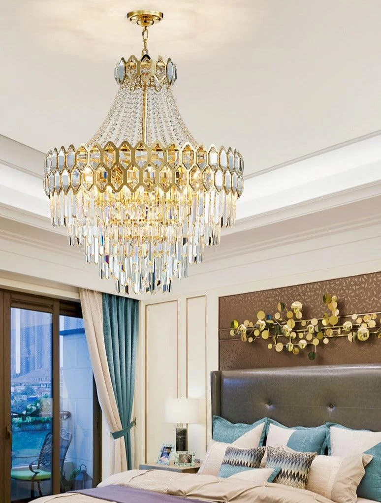 Caspian - Luxury Glass Crystal Chandelier -Bathlova