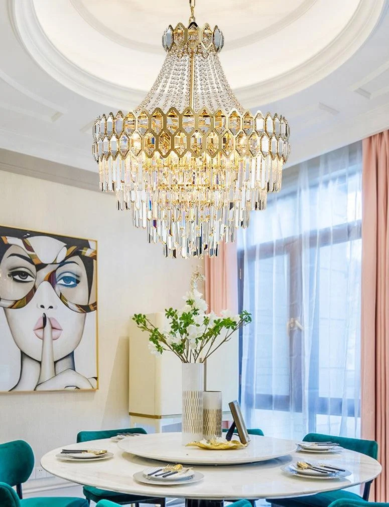 Caspian - Luxury Glass Crystal Chandelier -Bathlova