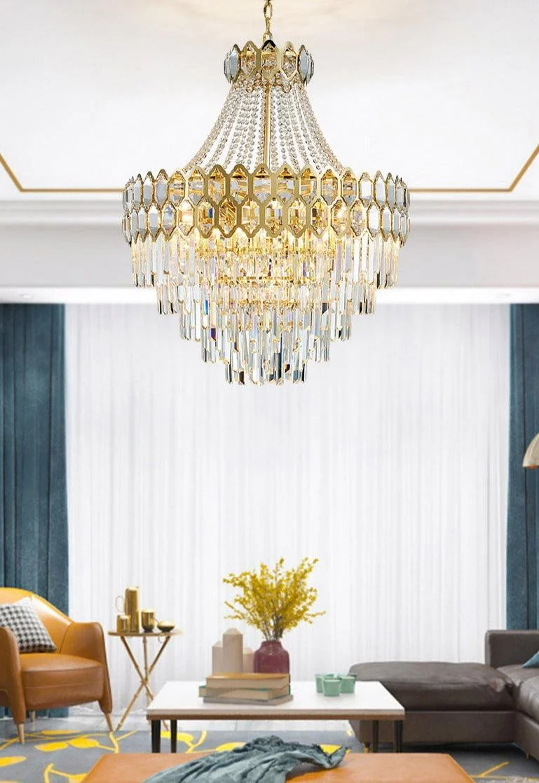 Caspian - Luxury Glass Crystal Chandelier -Bathlova