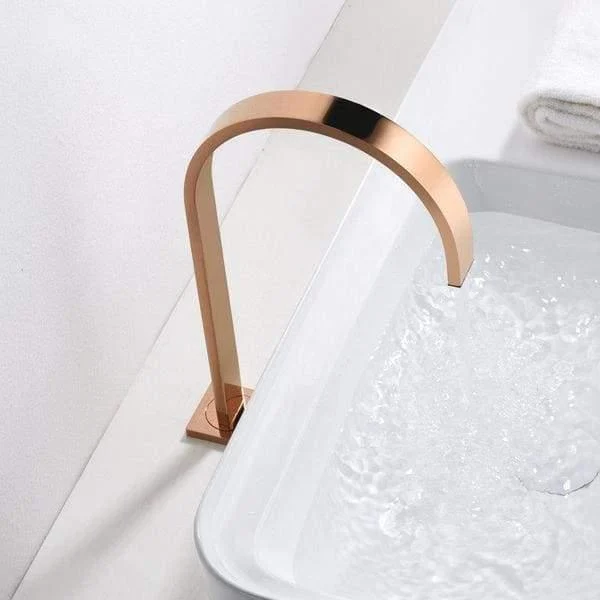 Cassian - Long Tube Two Hole Bathroom Sink Tap -Bathlova