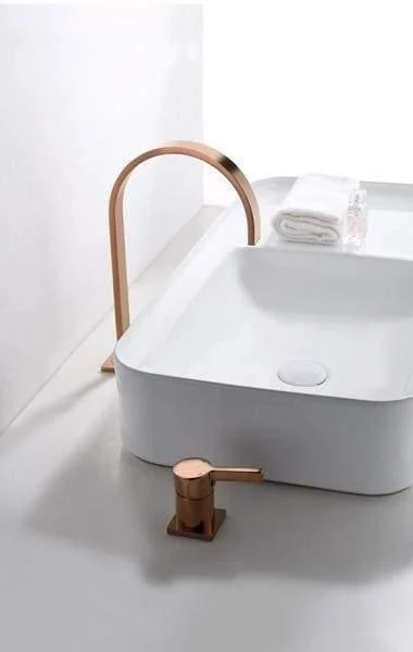 Cassian - Long Tube Two Hole Bathroom Sink Tap -Bathlova