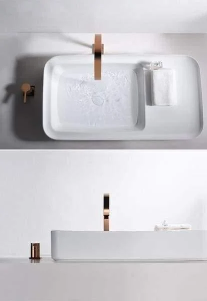 Cassian - Long Tube Two Hole Bathroom Sink Tap -Bathlova