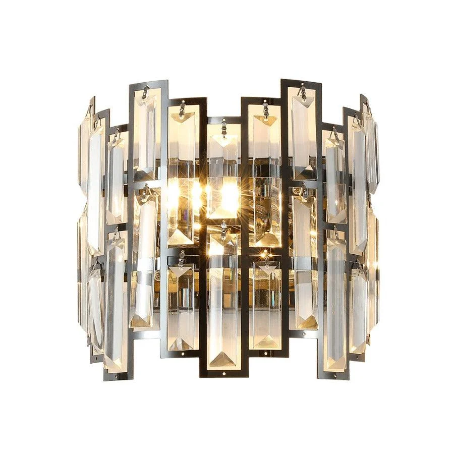 Cassius - Modern Glass Crystal Wall Light -Bathlova