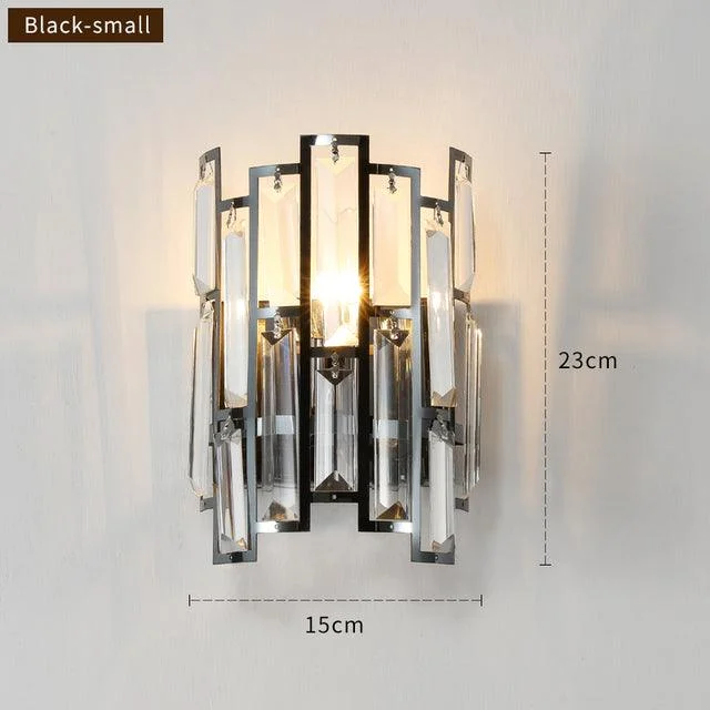 Cassius - Modern Glass Crystal Wall Light -Bathlova