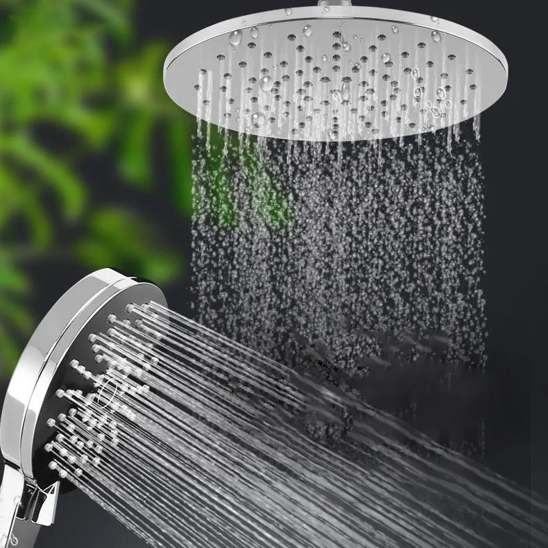 Ceiling and Wall Mounted Shower Head Combo Round Chrome Spray Head -Bathlova