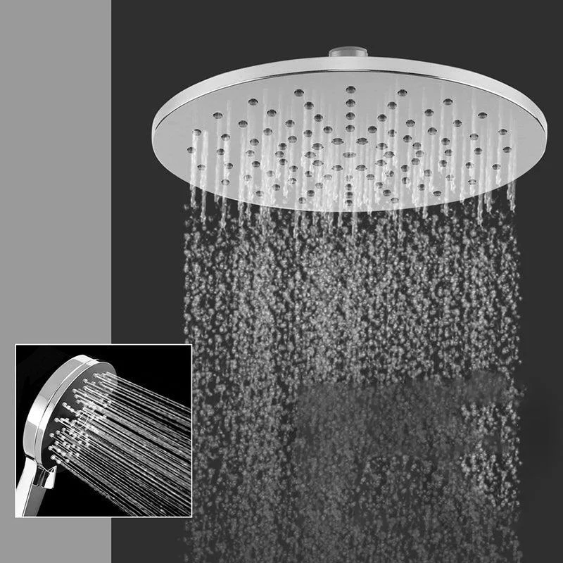 Ceiling and Wall Mounted Shower Head Combo Round Chrome Spray Head -Bathlova