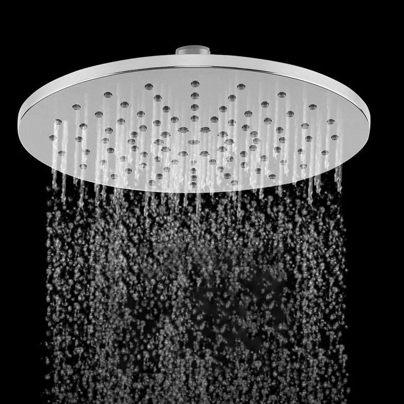 Ceiling and Wall Mounted Shower Head Combo Round Chrome Spray Head -Bathlova