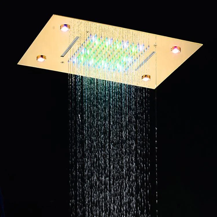 Ceiling Mounted Shower System Raining Jet Handheld Shower Head Shower System -Bathlova