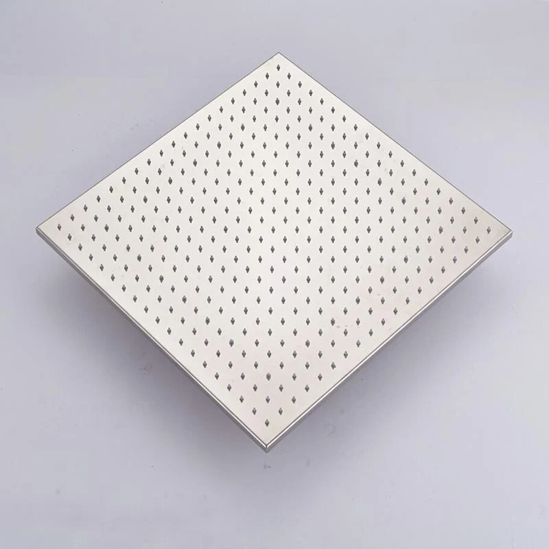 Ceiling Mounted Square Shaped Big Rainfall Type Shower Head With LED Lights -Bathlova