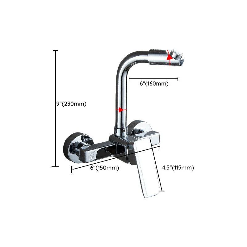 Centerset Bathroom Sink Tap Single-handle Swivel Spout Centerset Tap -Bathlova