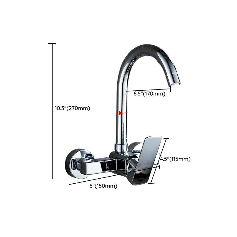 Centerset Bathroom Sink Tap Single-handle Swivel Spout Centerset Tap -Bathlova