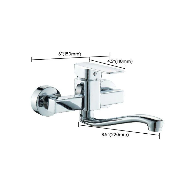 Centerset Bathroom Sink Tap Single-handle Swivel Spout Centerset Tap -Bathlova