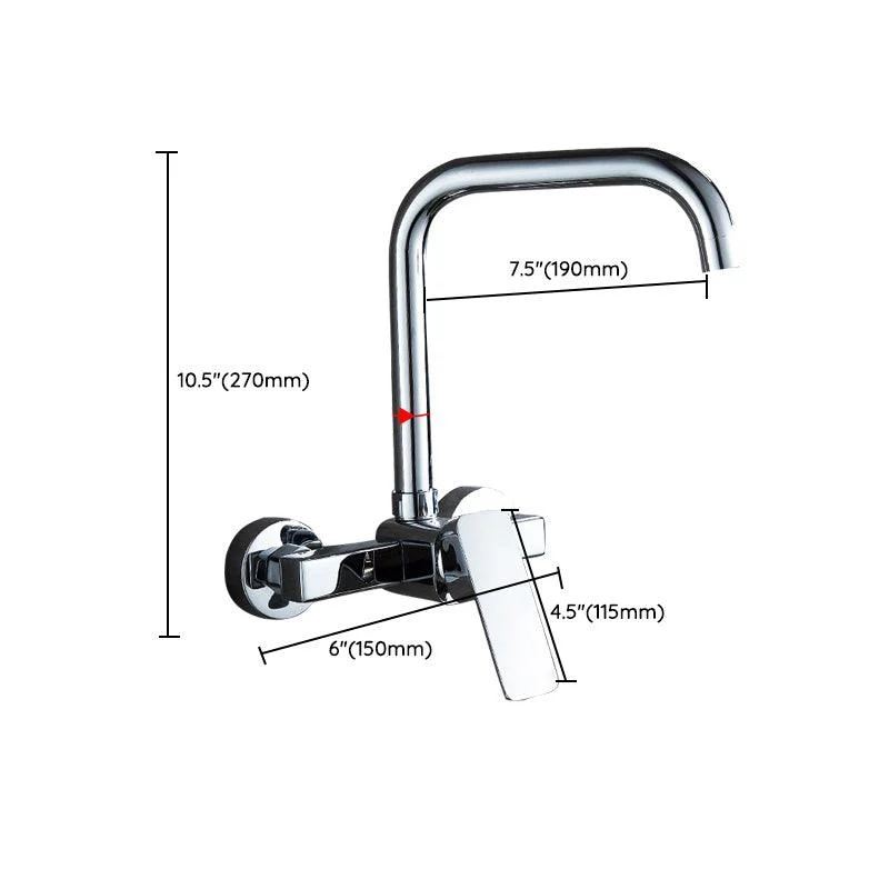 Centerset Bathroom Sink Tap Single-handle Swivel Spout Centerset Tap -Bathlova