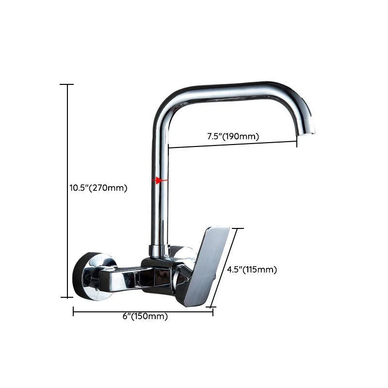 Centerset Bathroom Sink Tap Single-handle Swivel Spout Centerset Tap -Bathlova