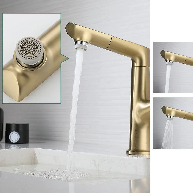 Centerset Lavatory Tap Glam Style Tap with Single Lever Handle -Bathlova