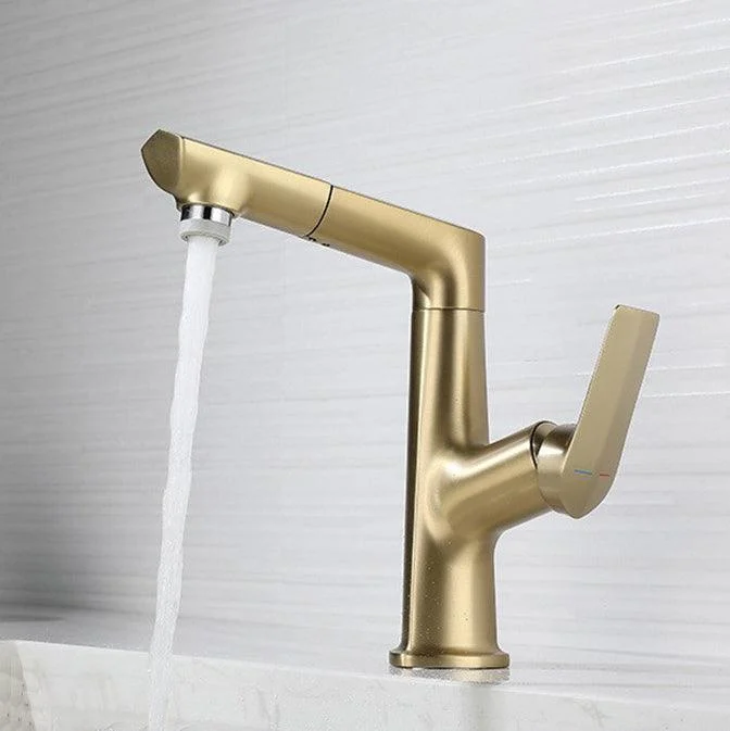 Centerset Lavatory Tap Glam Style Tap with Single Lever Handle -Bathlova