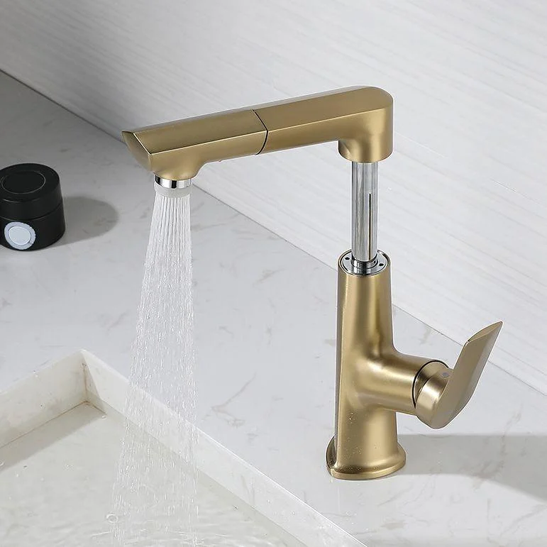 Centerset Lavatory Tap Glam Style Tap with Single Lever Handle -Bathlova