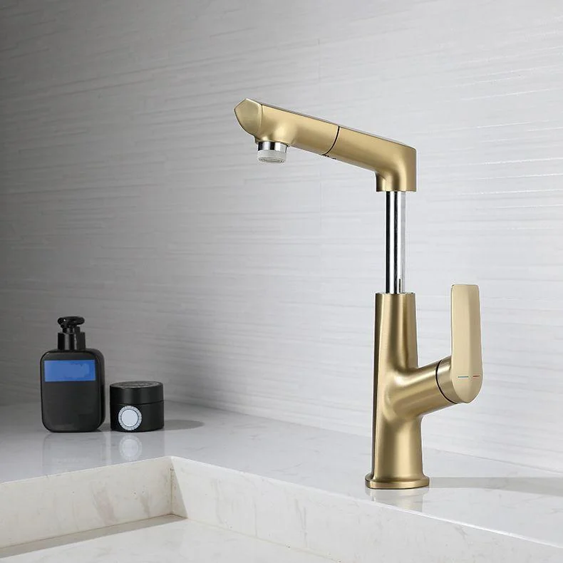 Centerset Lavatory Tap Glam Style Tap with Single Lever Handle -Bathlova