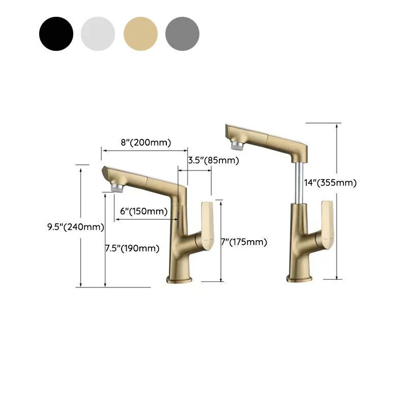 Centerset Lavatory Tap Glam Style Tap with Single Lever Handle -Bathlova