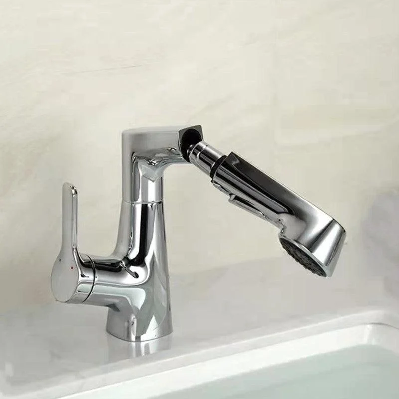 Centerset Sink Tap Contemporary Pull-out Tap with Single Handle -Bathlova