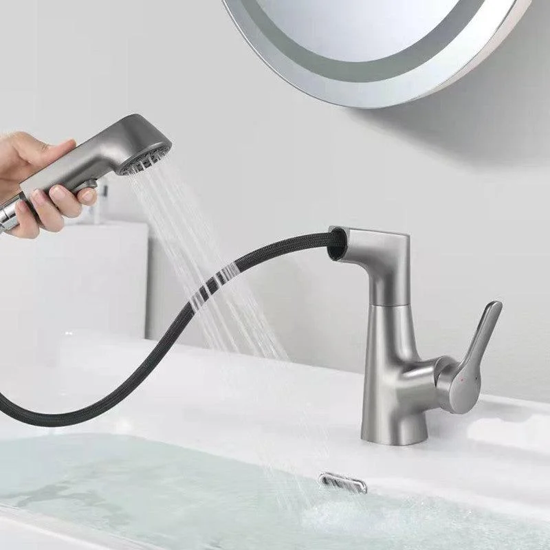 Centerset Sink Tap Contemporary Pull-out Tap with Single Handle -Bathlova