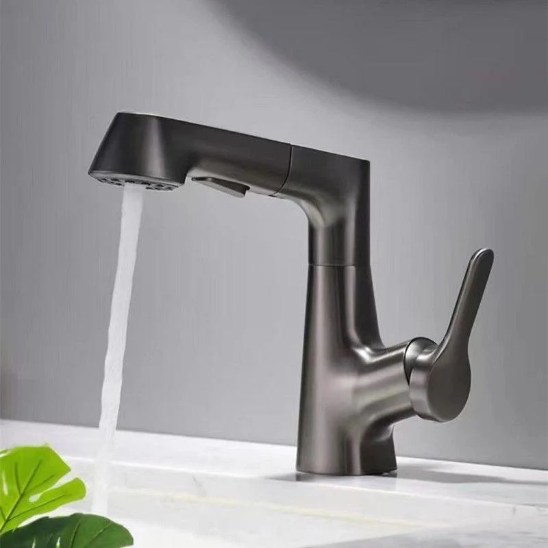 Centerset Sink Tap Contemporary Pull-out Tap with Single Handle -Bathlova