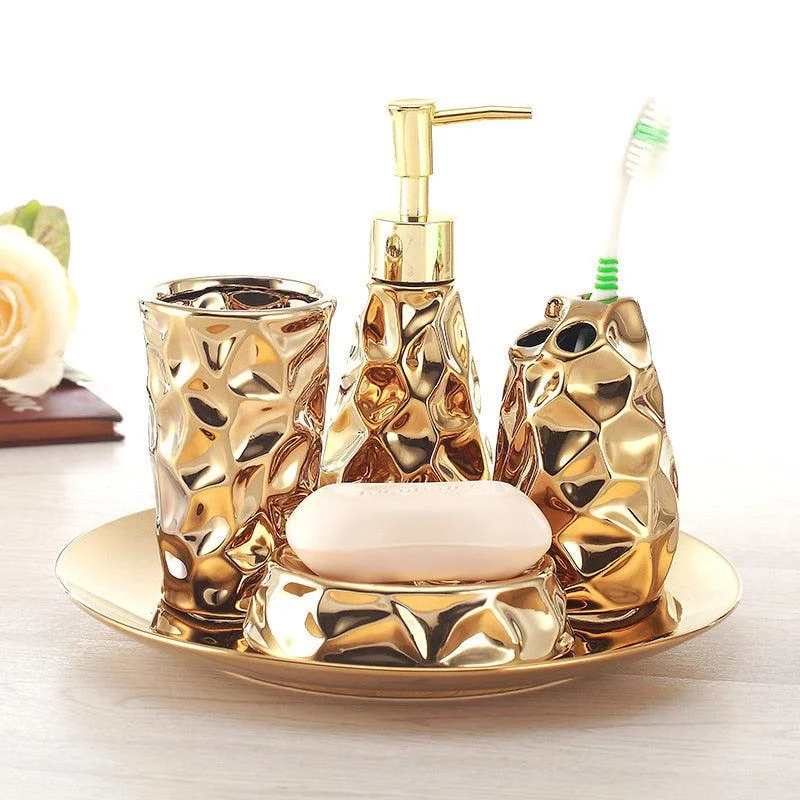 Ceramic Bathroom Set Four-piece Bathroom Decoration Accessories -Bathlova