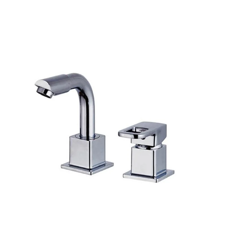 Chrome Bath Tap Trim with Lever Handle Deck Mount Tub Tap -Bathlova