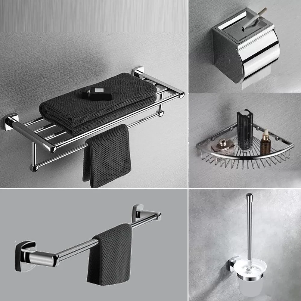 Chrome Brass Modernism Bathroom Accessory as Individual or as a Set -Bathlova